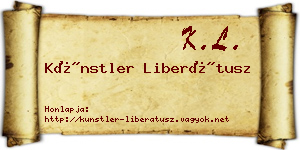 Künstler Liberátusz névjegykártya